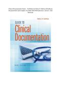 Clinical Documentation Guide &ndash; 3rd Edition by Debra D&period; Sullivan &vert; Healthcare Documentation and Complete Test Bank 2026 With Questions&comma; Answers&comma; And Rationale
