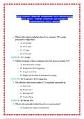EACVI CARDIAC COMPUTED TOMOGRAPHY &lpar;CCT&rpar; CERTIFICATION EXAM READY - VERIFIED QUESTIONS AND ANSWERS - COMPREHENSIVE LATEST VERSION