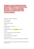 Portage Learning Pathophysiology  NURS 231 BIOD 331 Final Exam And  Modules 1-10 Exams Test Bank  Questions Complete With 100&percnt;  Correct Answers  20262027
