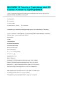 MH MOD 12 Practice Questions and All Correct Answers 2026 Updated&period;