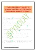 FUNERAL DIRECTOR BUNDLED EXAMS &vert; QUESTIONS AND CORRECT ANSWERS &vert; LATEST UPDATE&period;
