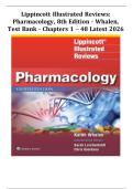 TEST BANK FOR Lippincott Illustrated Reviews&colon; Pharmacology&comma; 8th Edition - Whalen&comma; - ALL  Chapters 1 - 48 COVERED NEWEST VERSION 2026