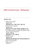 HESI A2 Practice Exam &ndash; 100 Questions