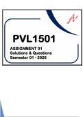 PVL1501 - ASSIGNMENT 01 SOLUTIONS & QUESTIONS &lpar;SEMESTER 01 - 2026&rpar;