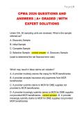 CPMA 2026 QUESTIONS AND  ANSWERS &vert; A&plus; GRADED &vert; WITH  EXPERT SOLUTIONS