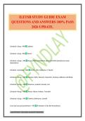 ILETSB STUDY GUIDE EXAM QUESTIONS AND ANSWERS 100&percnt; PASS 2026 UPDATE&period;