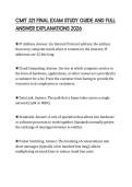 CMIT 321 FINAL EXAM STUDY GUIDE AND FULL ANSWER EXPLANATIONS 2026