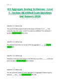 ACI Aggregate Testing Technician - Level 1 - Section 4&vert;Certified Exam Questions And Answers 2026