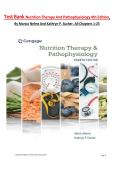 Test Bank Nutrition Therapy And Pathophysiology 4th Edition&comma; By Marcia Nelms And Kathryn P&period; Sucher&period; All Chapters 1-25