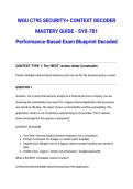 WGU C795 SECURITY&plus; CONTEXT DECODER MASTERY GUIDE - SY0-701 Performance-Based Exam Blueprint Decoded