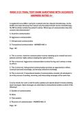 RNSG 2121 FINAL TEST BANK QUESTIONS WITH ACCURATE ANSWERS RATED A&plus; 