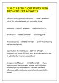 NUR 314 Exam Study Package &vert; Practice Questions & Nursing Guides