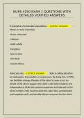 NURS 4150 Exam 1 questions with detailed verified answers