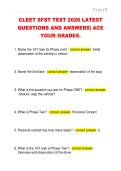 CLEET SFST TEST 2026 LATEST  QUESTIONS AND ANSWERS&vert; ACE  YOUR GRADES&period;