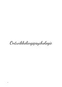 Ontwikkelings psychologie samenvatting