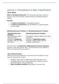 Customer & Marketing Analytics Summary &ndash; VU Amsterdam &lpar;Master Marketing&rpar; 