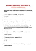 NURBN 2027 GROUP EXAM QUESTIONS WITH ANSWERS 100&percnt; VERIFIED 