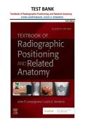 Textbook of Radiographic Positioning Test Bank 11th Edition &vert; Lampignano & Kendrick