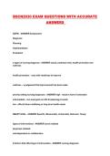 BSCN2030 EXAM QUESTIONS WITH ACCURATE ANSWERS 