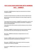 PSYC 2030 EXAM QUESTIONS WITH ANSWERS 100&percnt;  CORRECT 