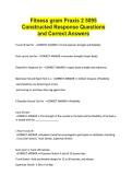 Fitness gram Praxis 2 5095  Constructed Response Questions  and Correct Answers