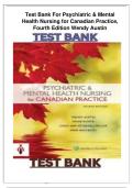 Test Bank For Psychiatric & Mental Health Nursing for Canadian Practice&comma; Fourth Edition Wendy Austin 2026 UPDATE&period;