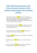 WGU C952 Study Questions with  Correct Answers Passed on First  Attempt &vert;Latest Update with Complete  Solution 