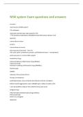 MSK system Exam questions and answers 