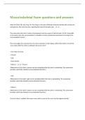 Musculoskeletal Exam questions and answers 