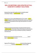 BIOL 235 MIDTERM 2 2026 UPDATED ACTUAL EXAM WITH CORRECT SOLUTIONS&period;