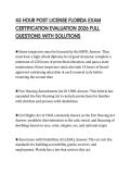 45 HOUR POST LICENSE FLORIDA EXAM CERTIFICATION EVALUATION 2026 FULL QUESTIONS WITH SOLUTIONS