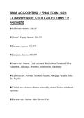 AAMI ACCOUNTING 2 FINAL EXAM 2026 COMPREHENSIVE STUDY GUIDE COMPLETE ANSWERS