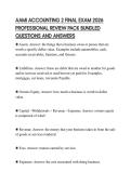 AAMI ACCOUNTING 2 FINAL EXAM 2026 PROFESSIONAL REVIEW PACK BUNDLED QUESTIONS AND ANSWERS