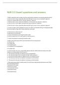 NUR 111 Exam1 questions and answers 