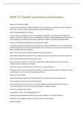 NUR 111 Exam1 questions and answers 