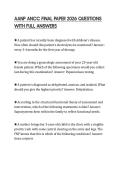 AANP ANCC FINAL PAPER 2026 QUESTIONS WITH FULL ANSWERS