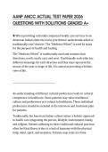 AANP ANCC ACTUAL TEST PAPER 2026 QUESTIONS WITH SOLUTIONS GRADED A&plus;