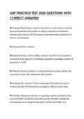 AAP PRACTICE TEST 2026 QUESTIONS WITH CORRECT ANSWERS