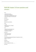 NUR 302 chapter 13 Exam questions and  answers 
