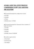 ACEABLE AGENT REAL ESTATE PRINCIPLES COMPREHENSIVE SCRIPT 2026 QUESTIONS AND SOLUTIONS