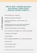 NR224&colon; QUIZ 1 REVIEW Questions  and Answers &lpar;100&percnt; Correct  Answers&rpar; Already Graded A&plus; 