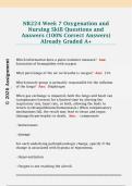 NR224 Week 7 Oxygenation and  Nursing Skill Questions and  Answers &lpar;100&percnt; Correct Answers&rpar;  Already Graded A&plus; 