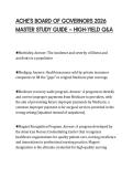 ACHE'S BOARD OF GOVERNORS 2026 MASTER STUDY GUIDE &mdash; HIGH-YIELD Q&A