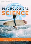Complete Test Bank &mdash; Psychological Science&comma; 7th Edition &mdash; Elizabeth A&period; Phelps&comma; Elliot T&period; Berkman & Michael S&period; Gazzaniga &mdash; All Chapters Covered 1&ndash;15 &lpar;Latest Update&rpar;