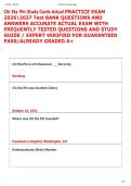 Chi Eta Phi Study Cards Actual PRACTICE EXAM  20262027 Test BANK QUESTIONS AND  ANSWERS ACCURATE ACTUAL EXAM WITH  FREQUENTLY TESTED QUESTIONS AND STUDY  GUIDE &sol; EXPERT VERIFIED FOR GUARANTEED  PASS&sol;ALREADY GRADED A&plus; 