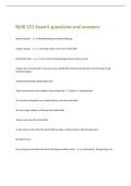 NUR 121 Exam1 questions and answers 