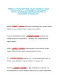 PN4001 FINAL REVIEW EXAM NEWEST 2026  QUESTIONS and CORRECT ANSWERS  ALREADY GRADED A&plus; 