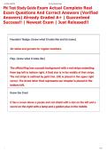Phi Test Study Guide Exam Actual Complete Real  Exam Questions And Correct Answers &lpar;Verified  Answers&rpar; Already Graded A&plus; &vert; Guaranteed  Success&excl;&excl; &vert; Newest Exam &vert; Just Released&excl;&excl;