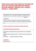 OLERE ACTUAL EXAM 2025COMPLETE TEST BANK FOR  2026-2027UPDATED QUESTIONS AND CORRECT  DETAILED ANSWERS VERIFIED 100&percnt; ALREDAY  GRADED A&plus; BRAND NEW&excl;&excl;&excl;  