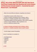 Biology 1001 ACTUAL PRACTICE EXAM 2026-2027 Most Recent  Exam Actual Complete Real Exam Questions And Correct Answers  &lpar;Verified Answers&rpar; Already Graded A&plus; &vert; Guaranteed Success&excl;&excl; &vert;  Newest Exam &vert; Just Released&excl;&excl;